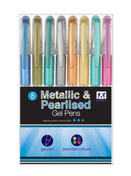 A Star Metallic & Pearlised Gel Pens