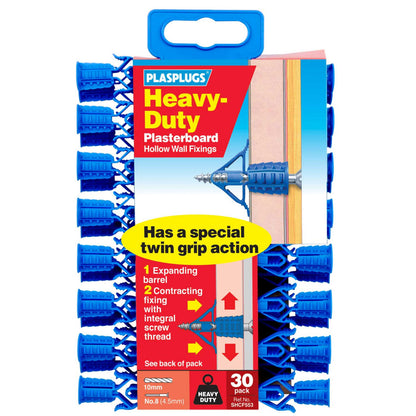 Plasplugs Heavy Duty Plasterboard Fixings