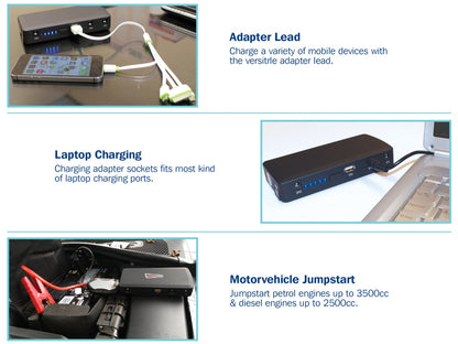 Streetwize Power Bank With Jump Starter 3L