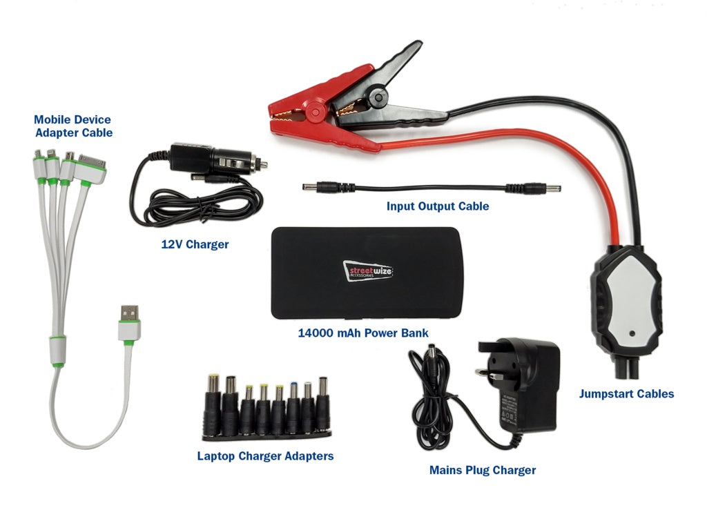 Streetwize Power Bank With Jump Starter 3L