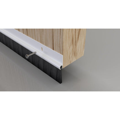 Stormguard Brush Bottom Door PVC Seal 914mm White