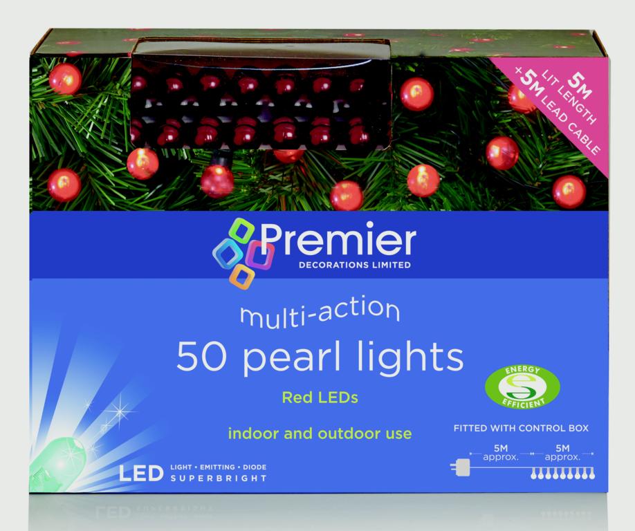 Premier 50 LED Multi Action Pearl Lights