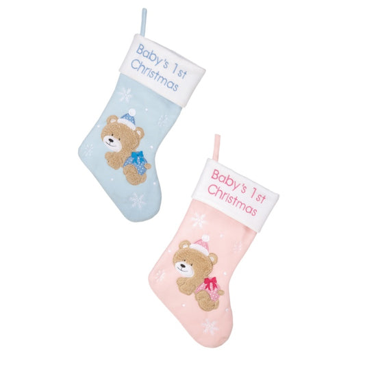 Premier Assorted Baby's First Stocking Pink & Blue