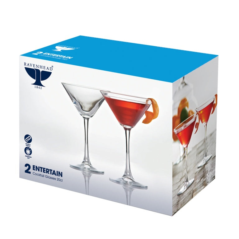 Ravenhead Entertain Cocktail Glasses Pack 2