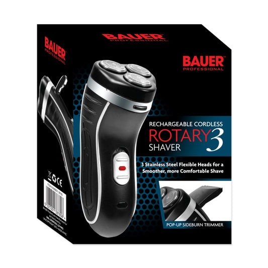 Rasoir rotatif sans fil Bauer Smooth Action 3, 3 têtes rechargeables