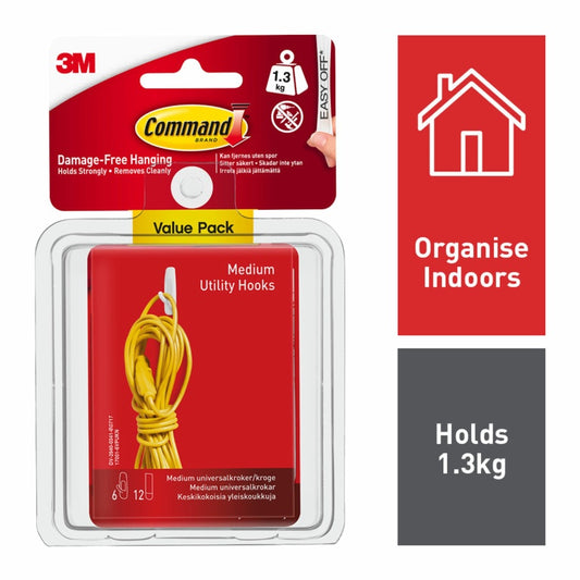 Command™ Medium Utility Hook Value Pack