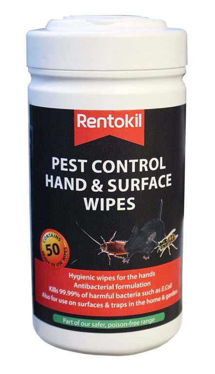 Rentokil Anti- Bac Pest Control Hand & Surface Wipes