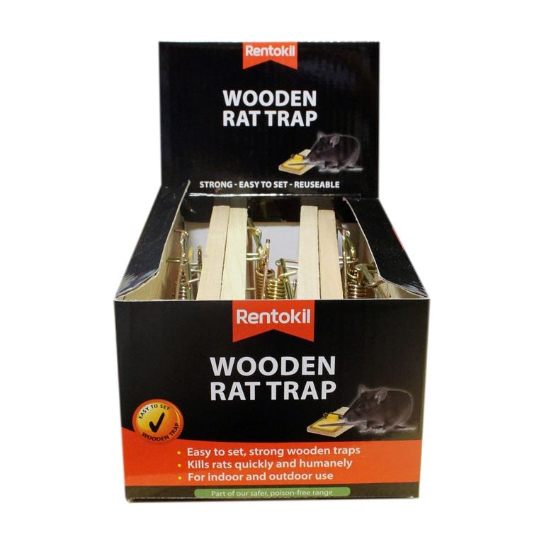 Rentokil Wooden Rat Trap Single Loose Box