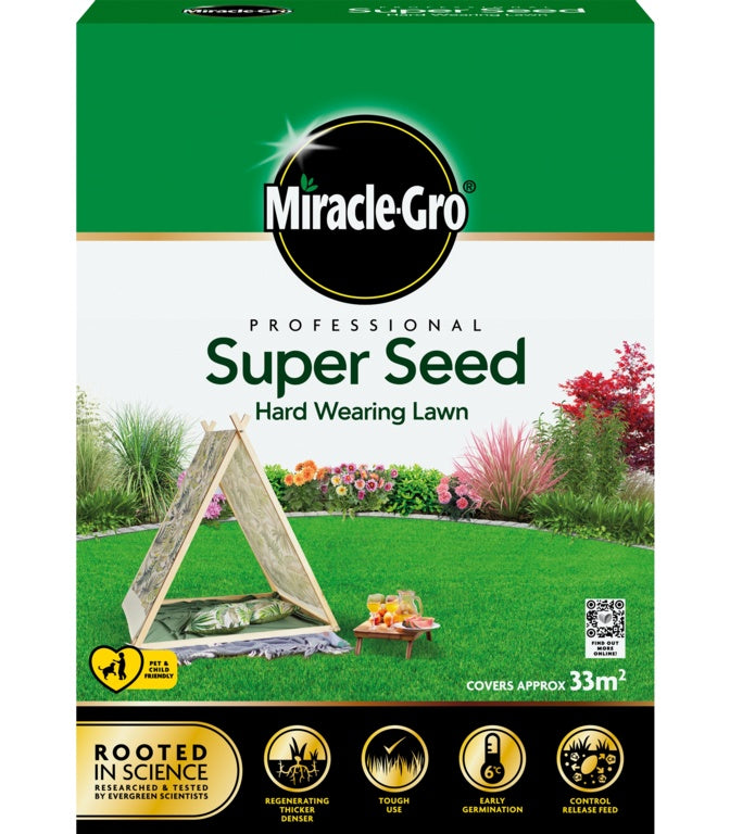 Miracle-Gro® Professional Super Seed Hard Wearing Lawn