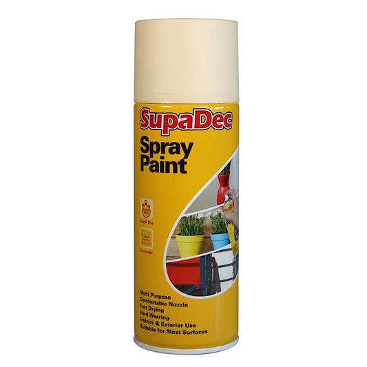 SupaDec Spray Paint 400ml Cream
