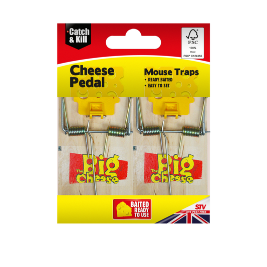 Trampas para ratones con pedal The Big Cheese, paquete doble