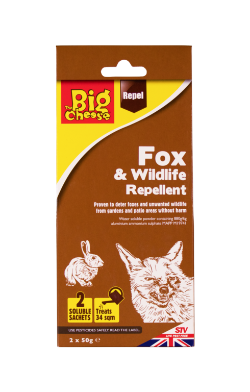 The Big Cheese Répulsif Renards &amp; Faune Sauvage 2x50g Sachets