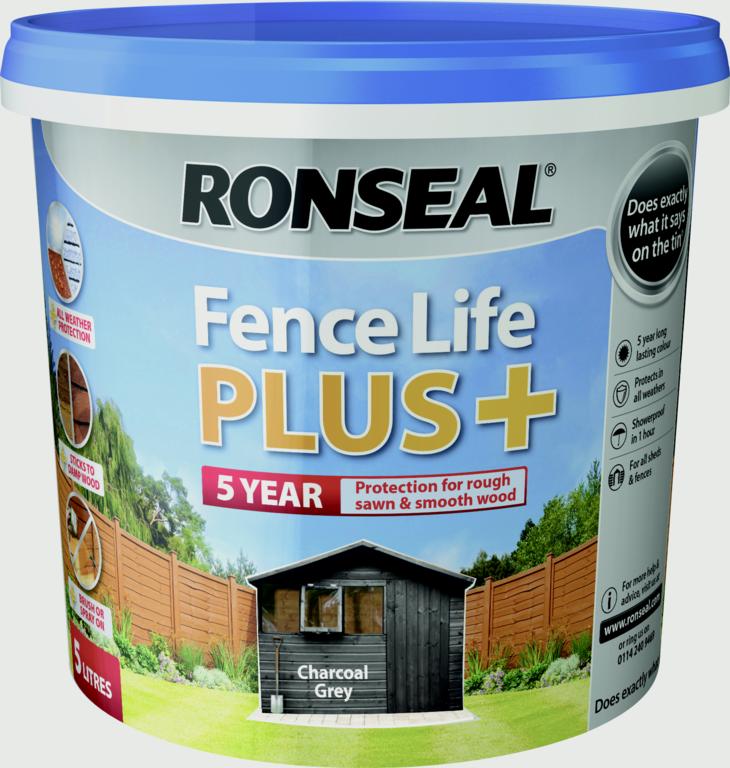 Ronseal Fence Life Plus 5L Gris Charbon