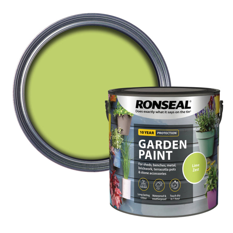 Peinture de jardin Ronseal 2,5 L Zeste de citron vert