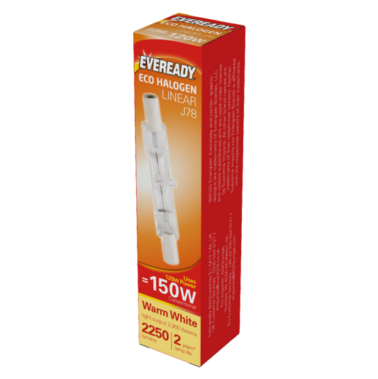 Eveready Eco Halogen Linear 220-240v 78mm Boxed