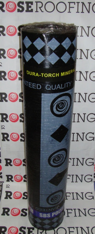 Rose Roofing Dura Torch SBS Black Capsheet 8m