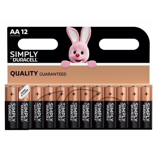 Duracell Simply Batteries AA Pack 12