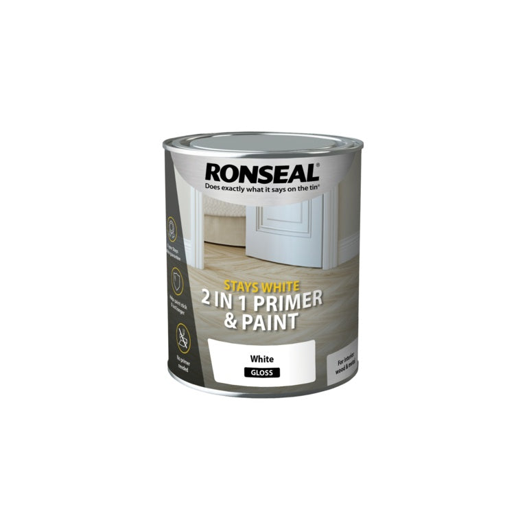 Ronseal Stay White 2in1 Primer & Paint