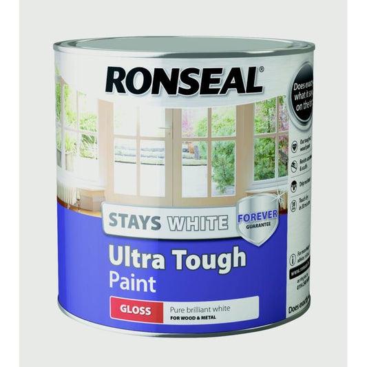 Pintura ultrarresistente Ronseal Stays White