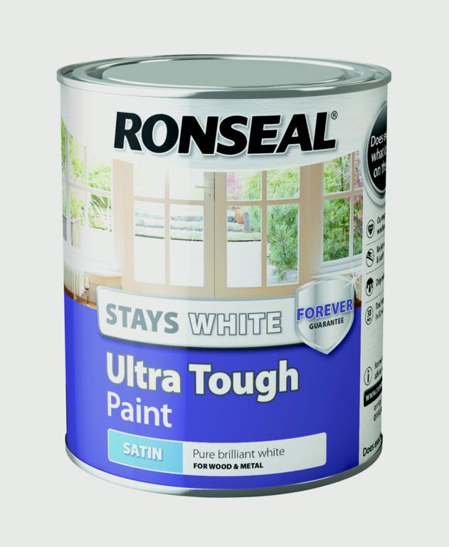 Pintura ultrarresistente Ronseal Stays White