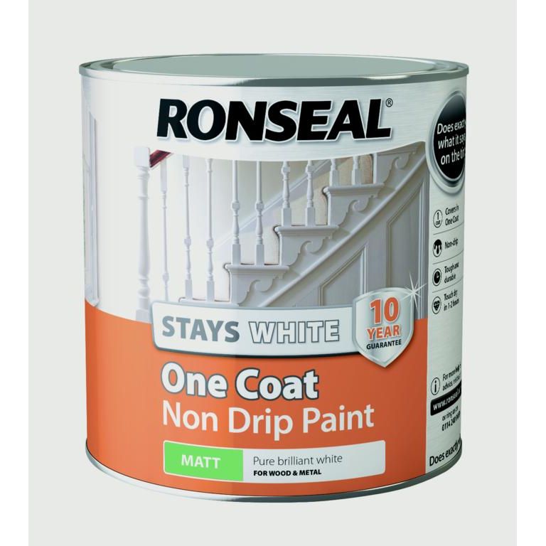 Ronseal Stays White One Coat Non Drip Paint