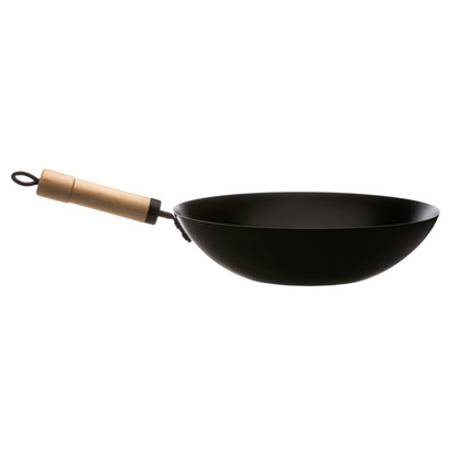 FIRST CHOICE Non Stick Wok With Wooden Handle