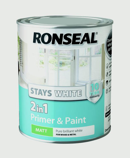 Ronseal Stays White 2in1 Primer & Paint