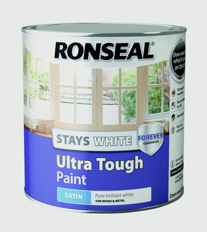 Pintura ultrarresistente Ronseal Stays White