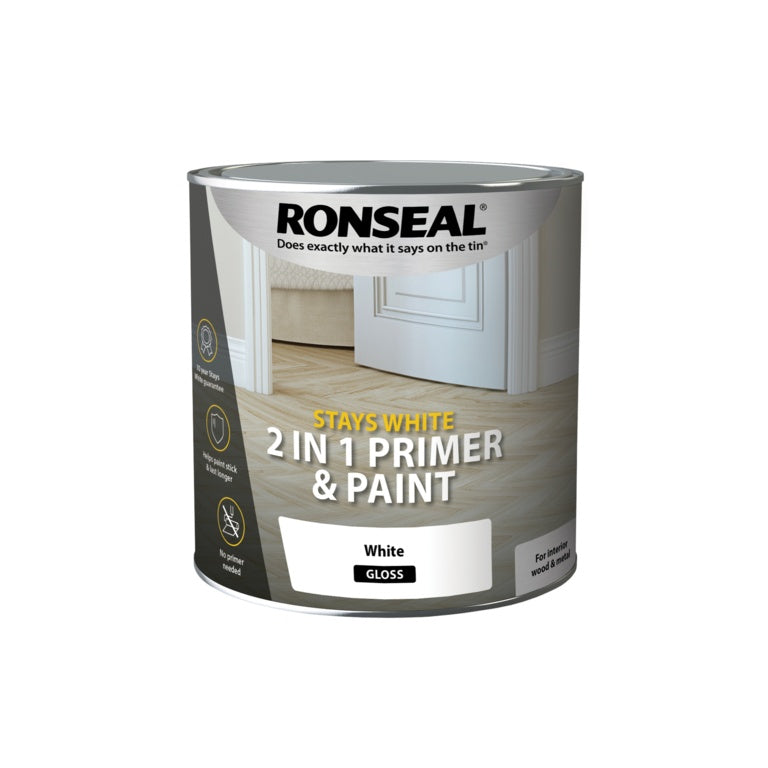 Ronseal Stay White 2in1 Primer & Paint