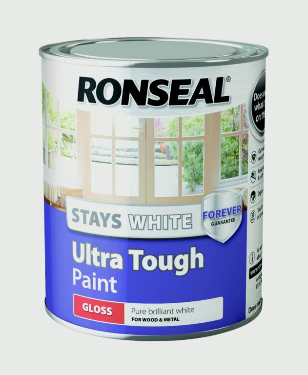 Pintura ultrarresistente Ronseal Stays White