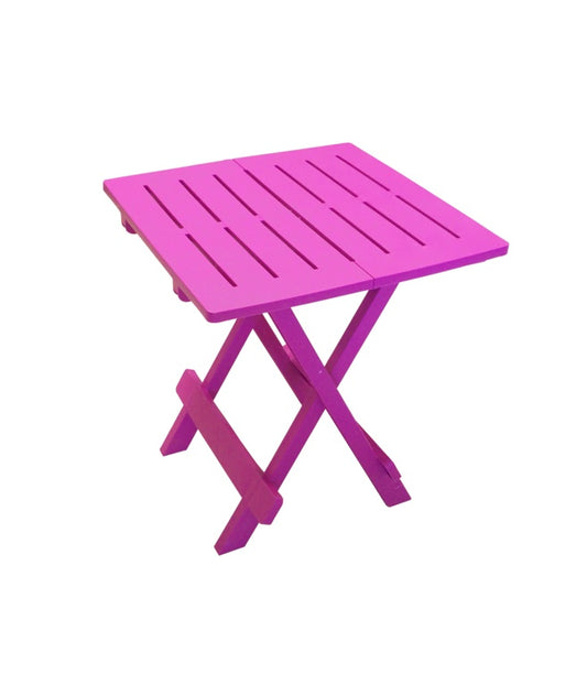SupaGarden Plastic Folding Camping Table Pink