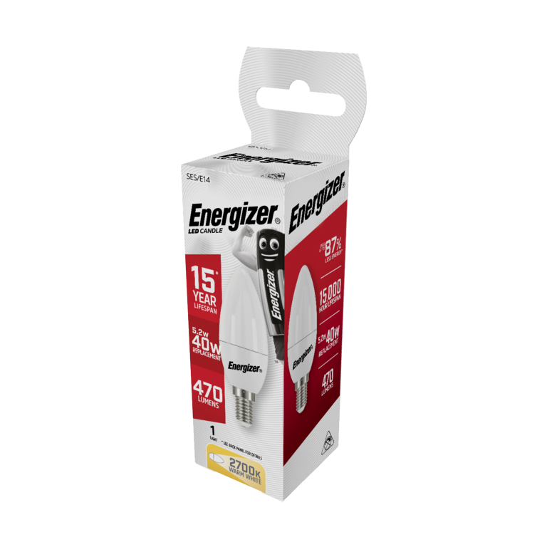 Bougie LED Energizer Blanc Chaud E14