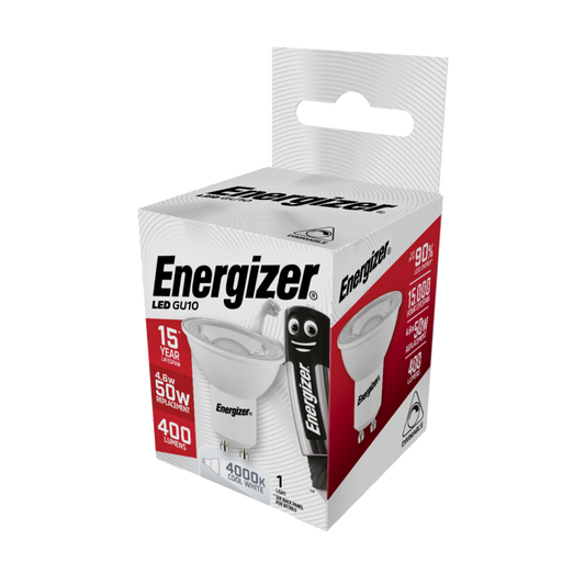 Energizer LED GU10 Blanc Froid 4000k Intensité variable 4,6w 375lm 