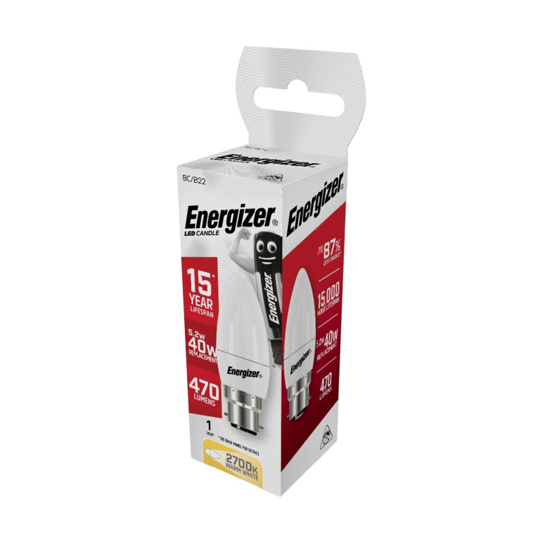 Bougie LED Energizer Blanc Chaud B22