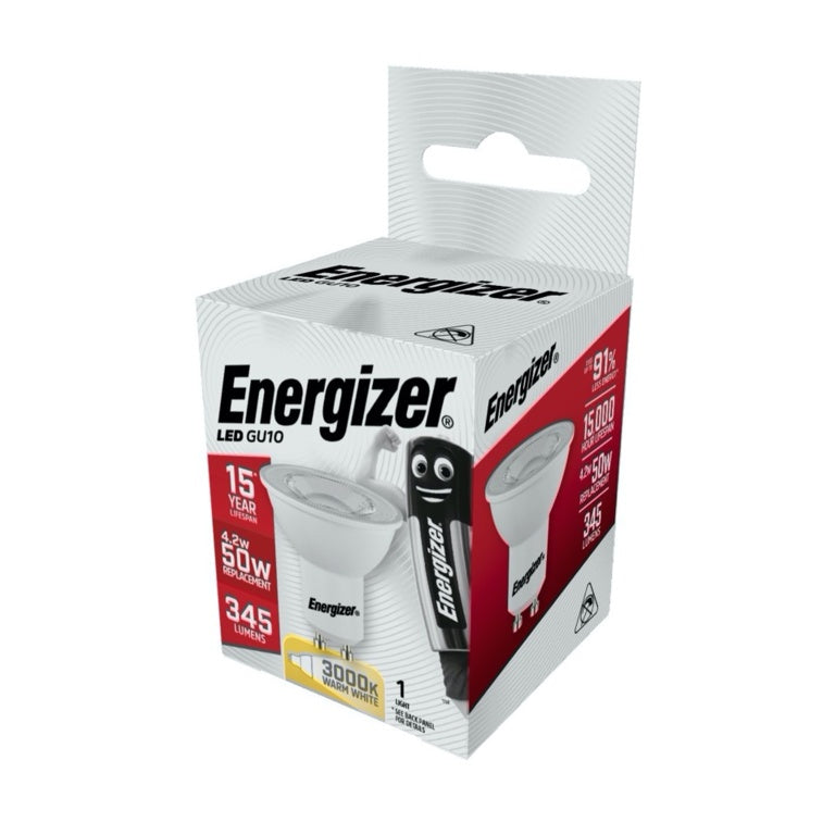 Energizer LED GU10 Warm White 3000k