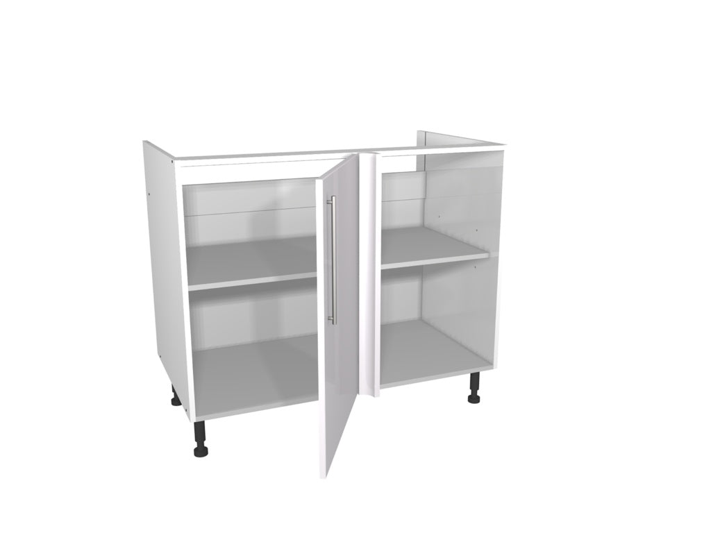 Gower Rapide+ Paris White Corner Base Unit