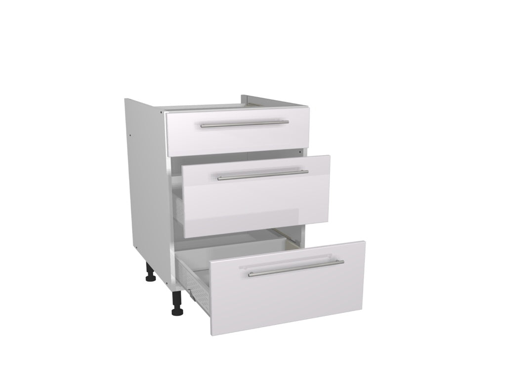 Gower Rapide+ Paris White 3 Drawer Unit