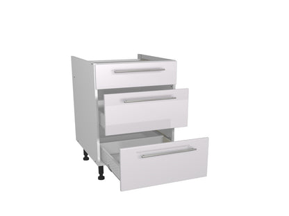 Gower Rapide+ Paris White 3 Drawer Unit