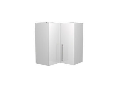 Gower Rapide+ Paris White L Shaped Corner Wall Unit