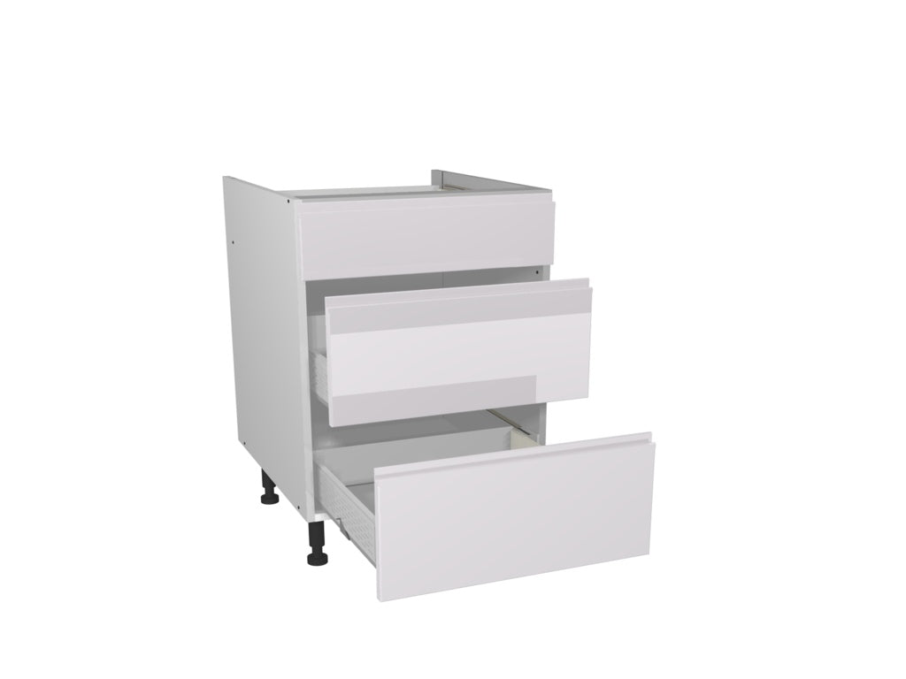 Gower Rapide+ Capri White 3 Drawer Unit