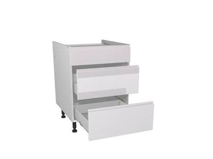 Gower Rapide+ Capri White 3 Drawer Unit