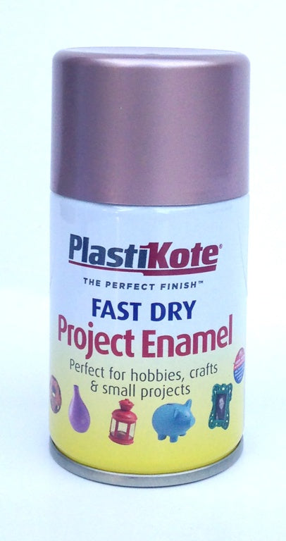 PlastiKote Fast Dry Enamel Aerosol Paint Rose Gold 100ml