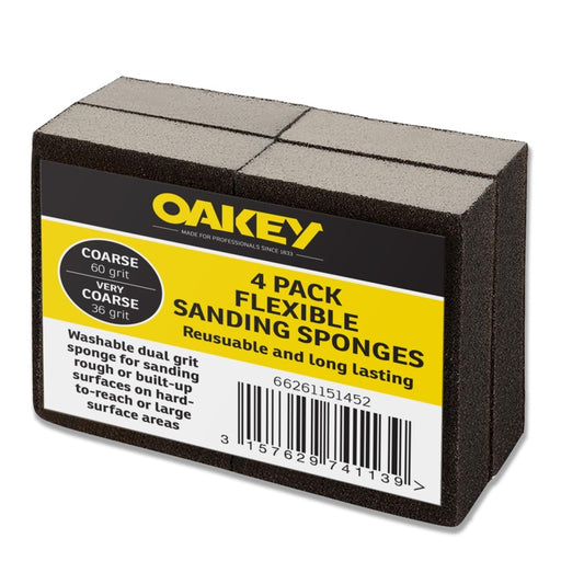 Esponjas de lijado flexibles negras Oakey