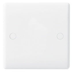 NEXUS White Round Edge Blank Plate