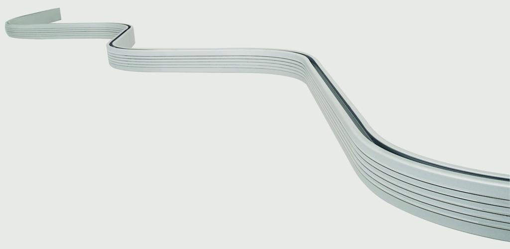 Croydex Bendy Rail Silver