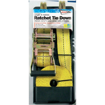 Streetwize Heavy Duty Commercial Ratchet Tie Down 5m