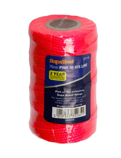 SupaTool Hi Vis Line Pink 250ft