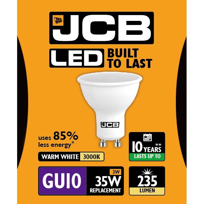 JCB LED GU10 3w