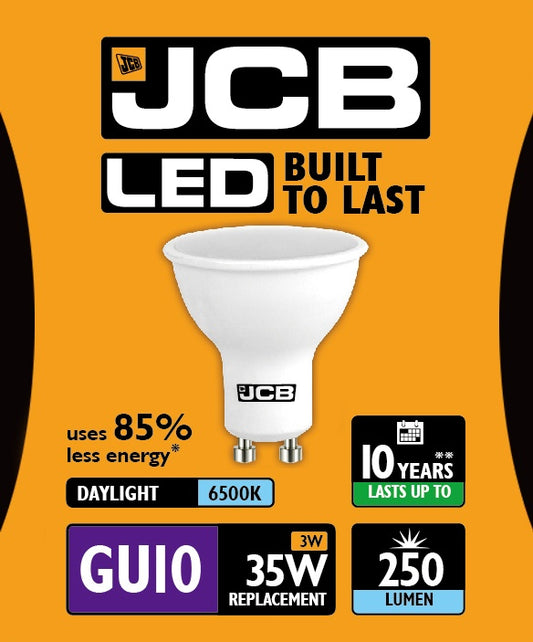 JCB LED GU10 3w 250lm 6500k Daylight