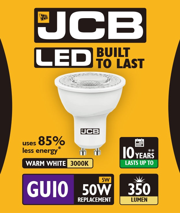 JCB LED GU10 5w 350lm 3000k Blanc Chaud